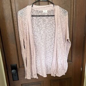 Pins & Needles Light Pink Open-Front Cardigan